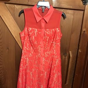 Muse red lace dress